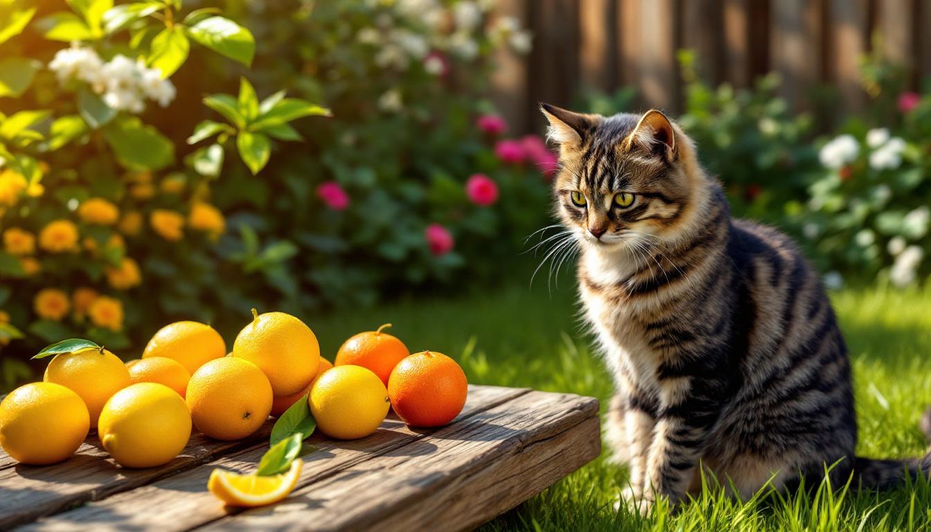 ontdek welke twee vruchten katten uit uw tuin houden en geniet van een kattenvrij buitengebied.