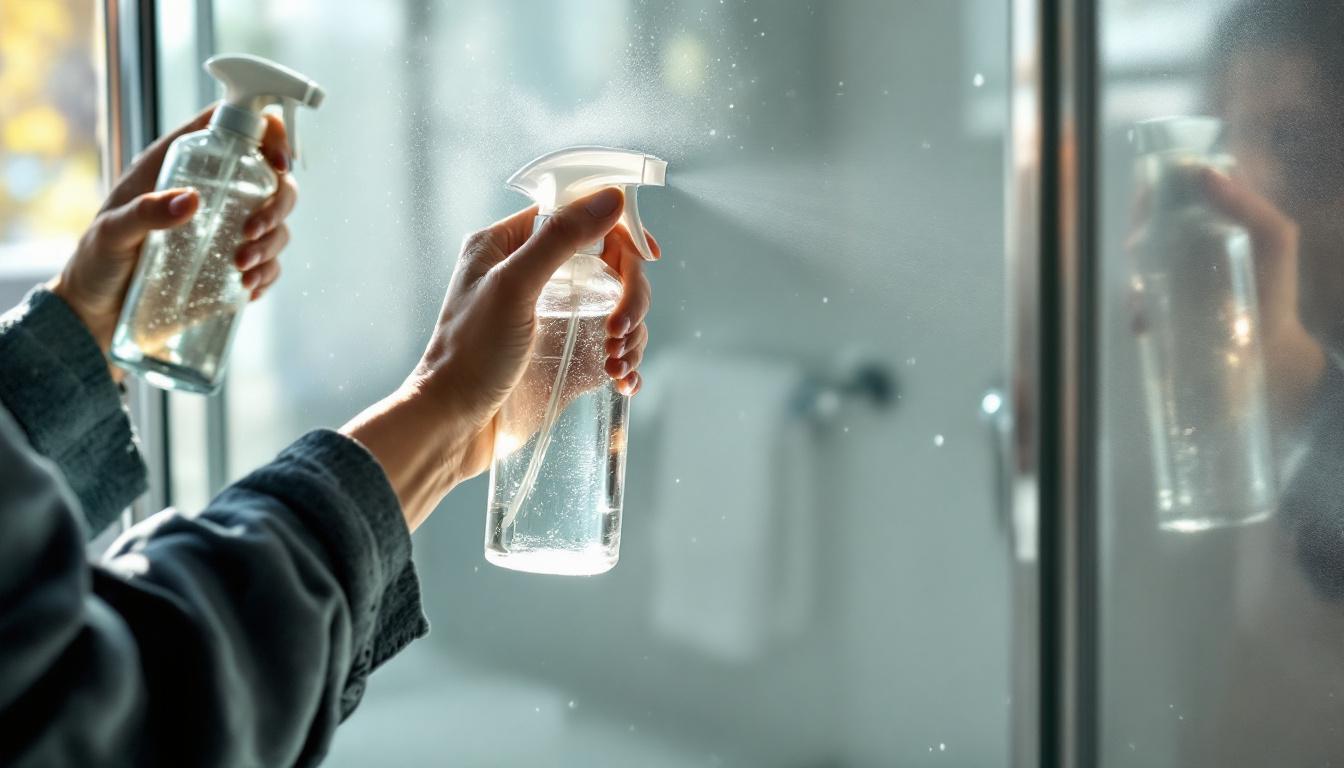 ontdek deze zelfgemaakte spray die kalk van je douchewand verwijdert in enkele seconden voor een stralend resultaat.