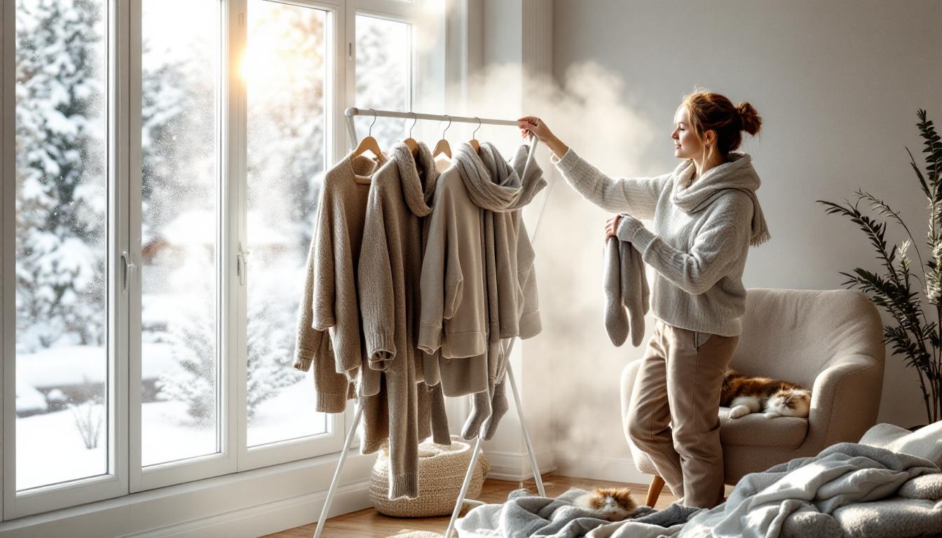 ontdek dit eenvoudige accessoire waarmee je je winterkleding kunt drogen zonder een droogkast te gebruiken. energiezuinig en effectief drogen, ideaal voor koude maanden.