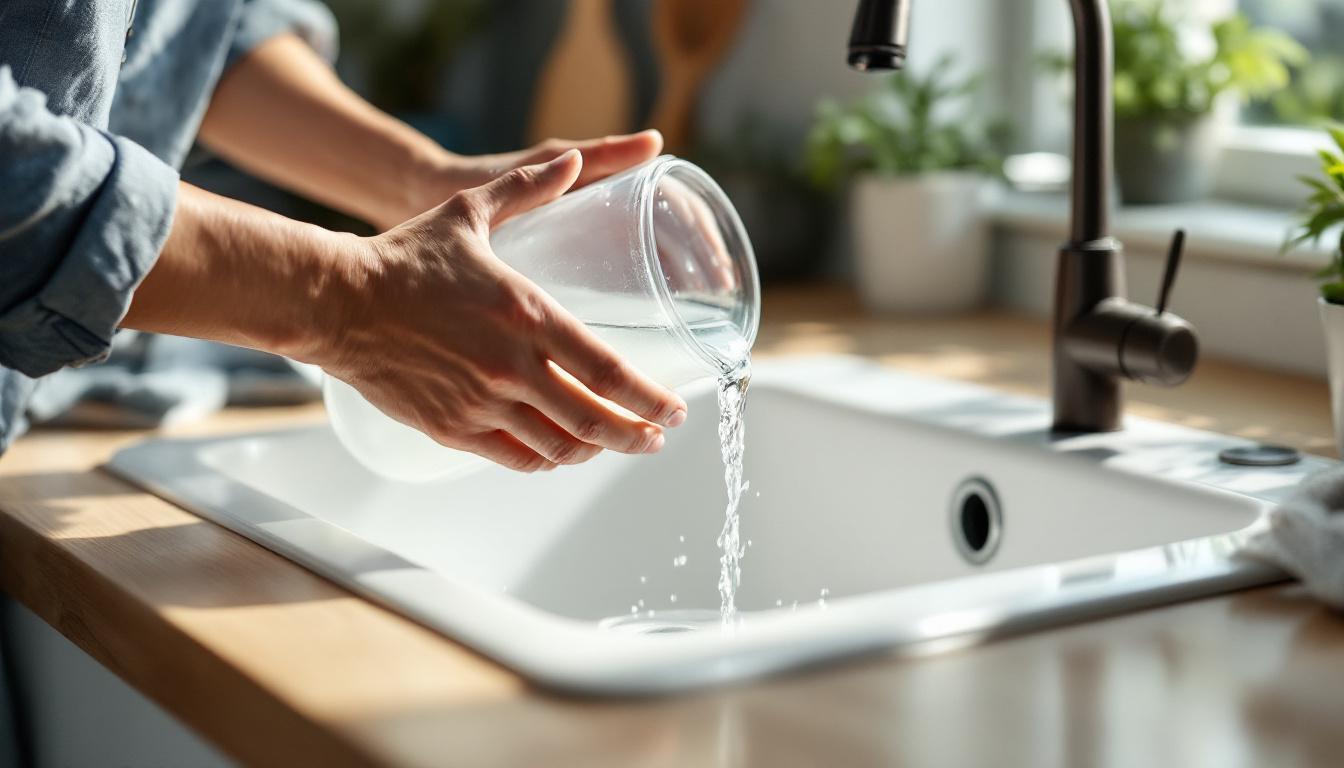 ontdek de eenvoudige 'halve-glas'-truc die elke afvoer grondig reinigt zonder azijn of soda te gebruiken. effectief, veilig en milieuvriendelijk.