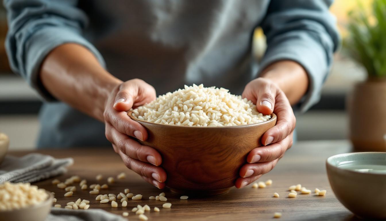 verbeter je grip zonder dumbbells met deze verrassende rijst-methode. eenvoudig thuis te doen en effectief voor sterke handen.