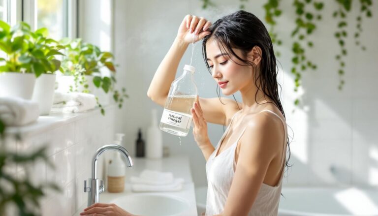 je haar wassen met natuurazijn: ontdek waarom experts deze natuurlijke methode aanraden voor gezond en glanzend haar.