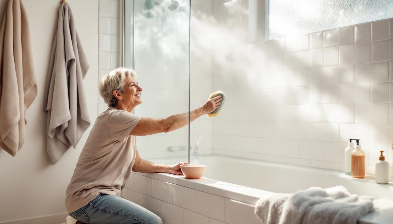 meng drie eenvoudige ingrediënten en vernieuw uw douchevoegen in slechts 15 minuten voor een frisse en schone uitstraling.