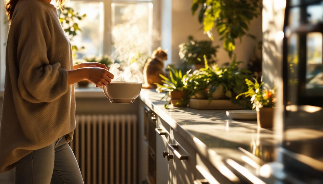 ontdek hoe een kom warm water op deze plek verrassend veel energie kan besparen en draag bij aan een duurzamer huishouden.