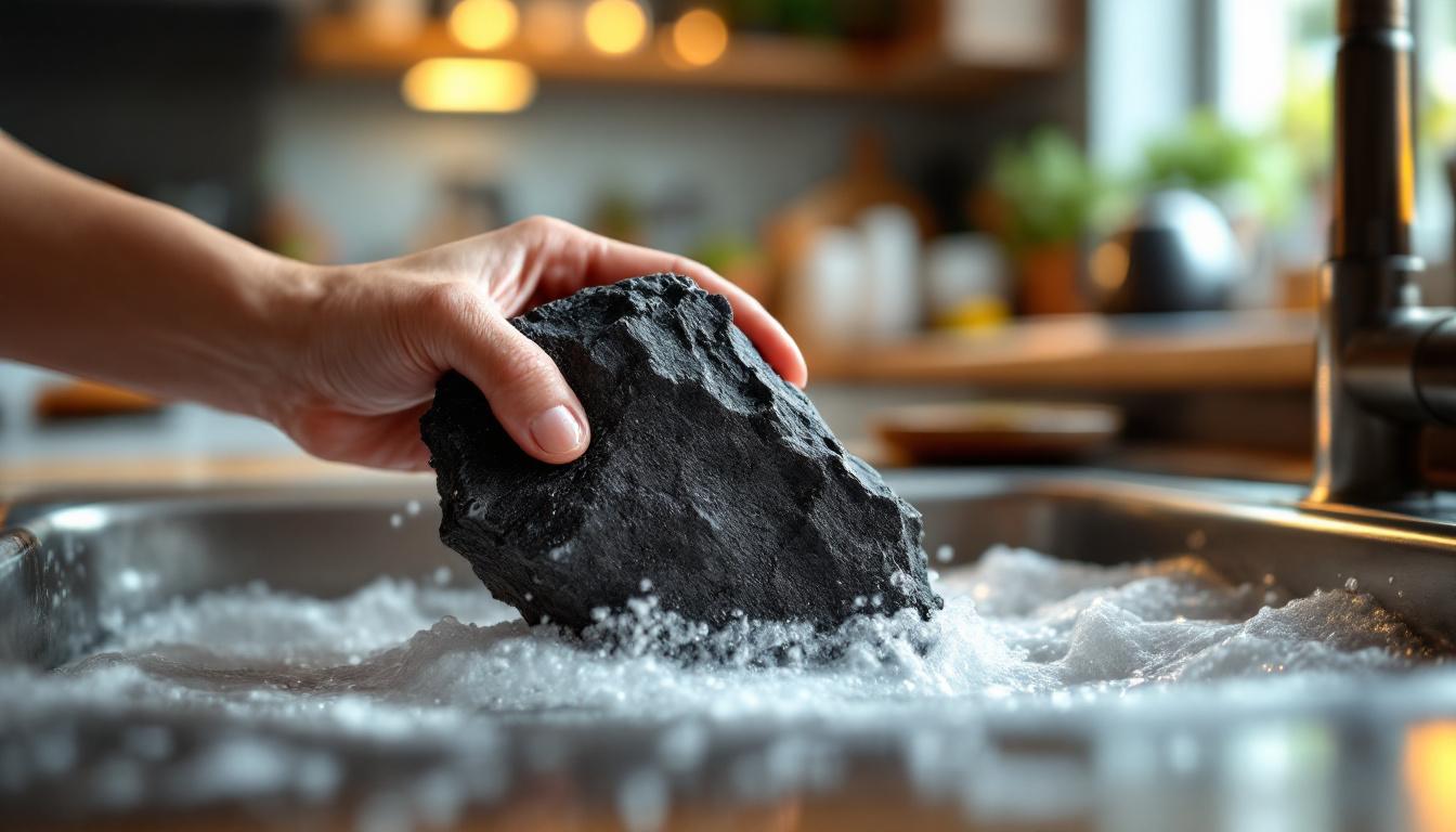 ontdek de kracht van deze onbekende vulkanische steen die kalk en aangekoekt vet moeiteloos verwijdert – schoonmaken zonder moeite!