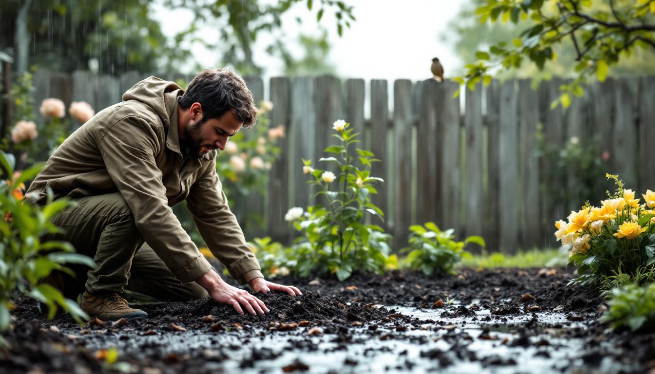 verwijder mulch niet direct na regen, tenzij u een specifiek probleem opmerkt. ontdek waarom het beter is om te wachten en hoe u uw tuin gezond houdt.