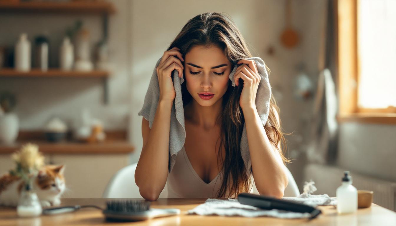 ontdek vijf dagelijkse gewoonten die je haar langzaam beschadigen, vaak zonder dat je het doorhebt, en leer hoe je ze kunt vermijden voor gezonder haar.