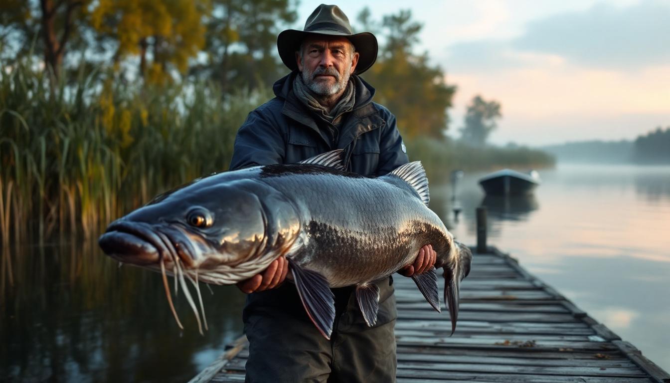 een visser vangt een meerval van meer dan twee meter en breekt het record – ontdek wat hij daarna deed.