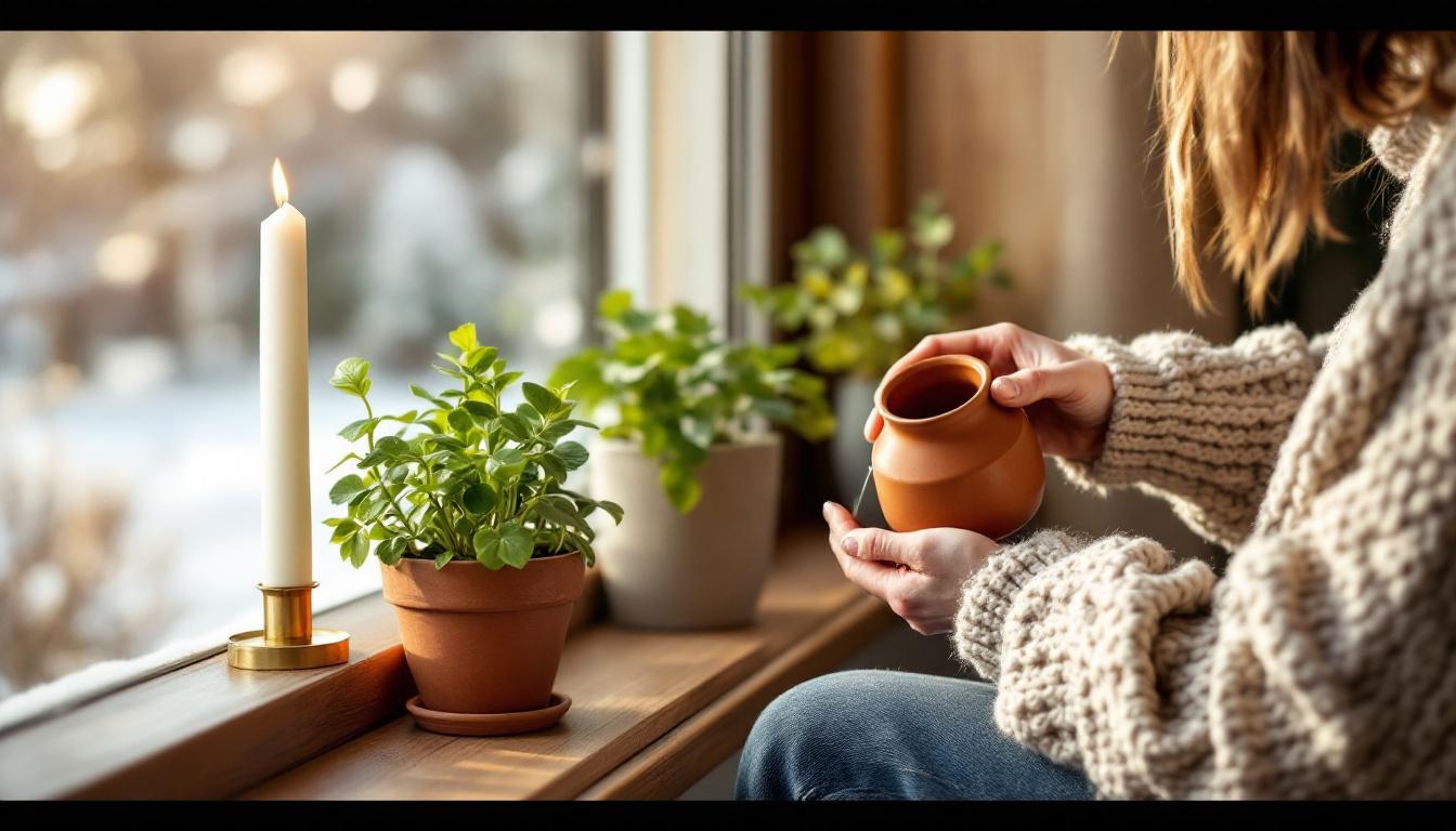 ontdek waarom ik in de winter altijd een ongebruikte kaars bij mijn planten zet en hoe dit hun gezondheid en sfeer kan verbeteren.