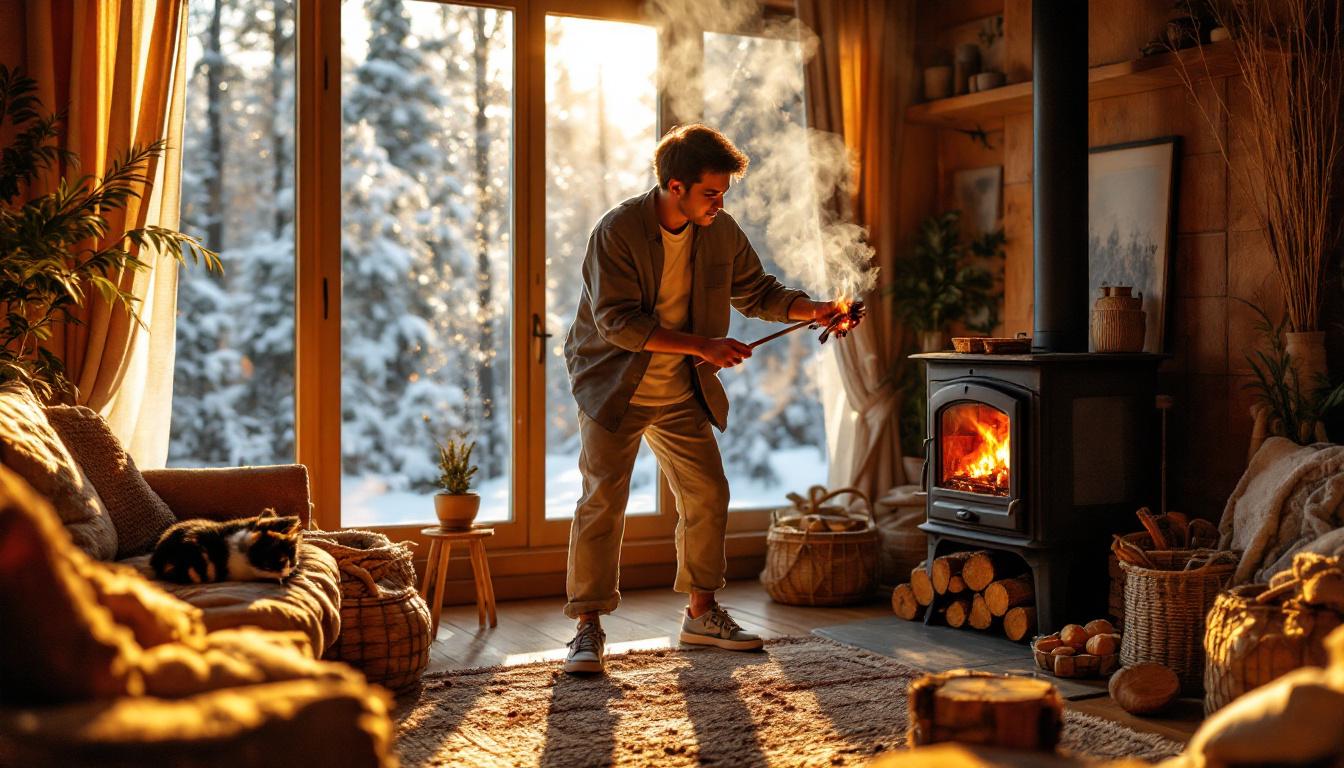 ontdek waarom het aanmaken van vuur van bovenaf in een houtkachel efficiënter is, met minder rook en meer warmte voor uw huis.