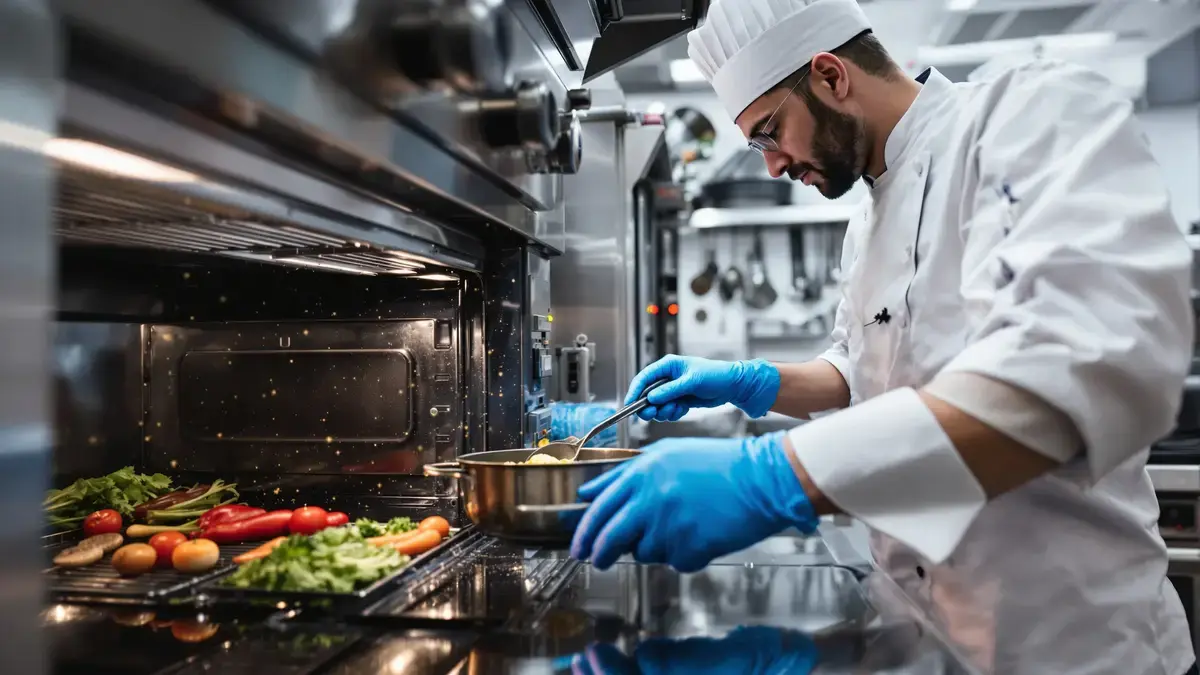 Deze chefstechniek voorkomt vetspatten op de binnenwanden van de oven
