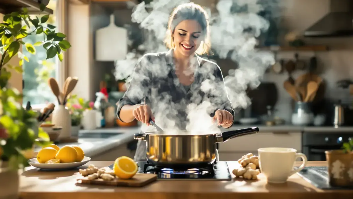 Door citroen en gember te koken komen verbindingen vrij met uiteenlopende huishoudelijke toepassingen