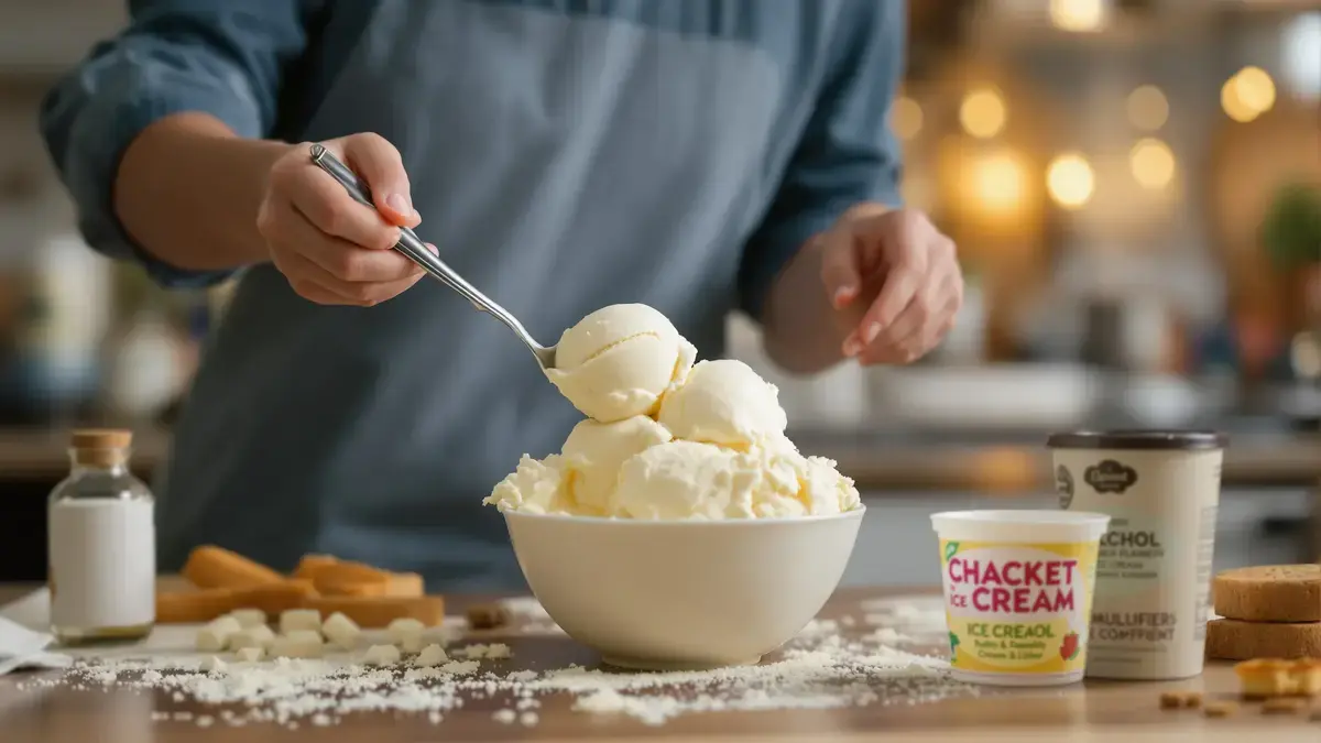 Deze eenvoudige tip voorkomt dat ijs in de vriezer keihard wordt.