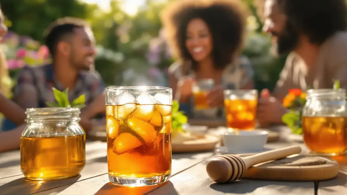 Honing verandert de textuur en de smaakbalans van ijsthee zeer effectief