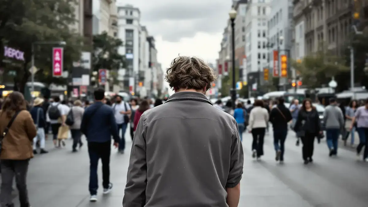 Met het hoofd omlaag lopen zegt veel over iemands mentale toestand, volgens de psychologie
