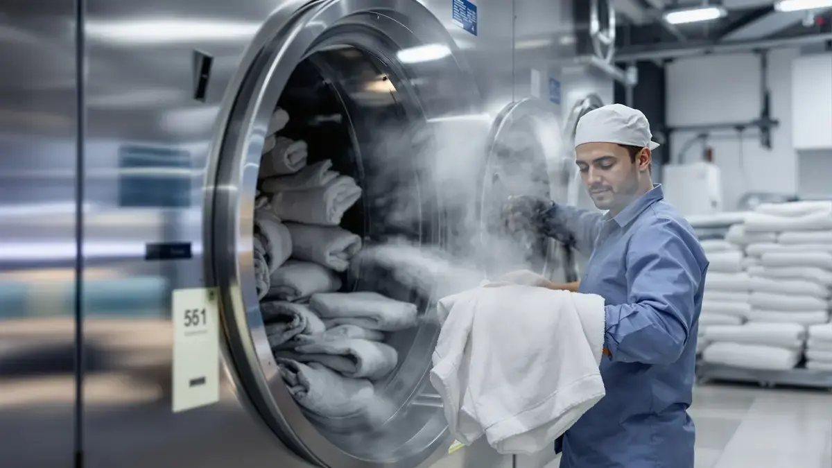 De methode van hotelwasserijen om wasgoed sneller droog en kreukvrij te krijgen