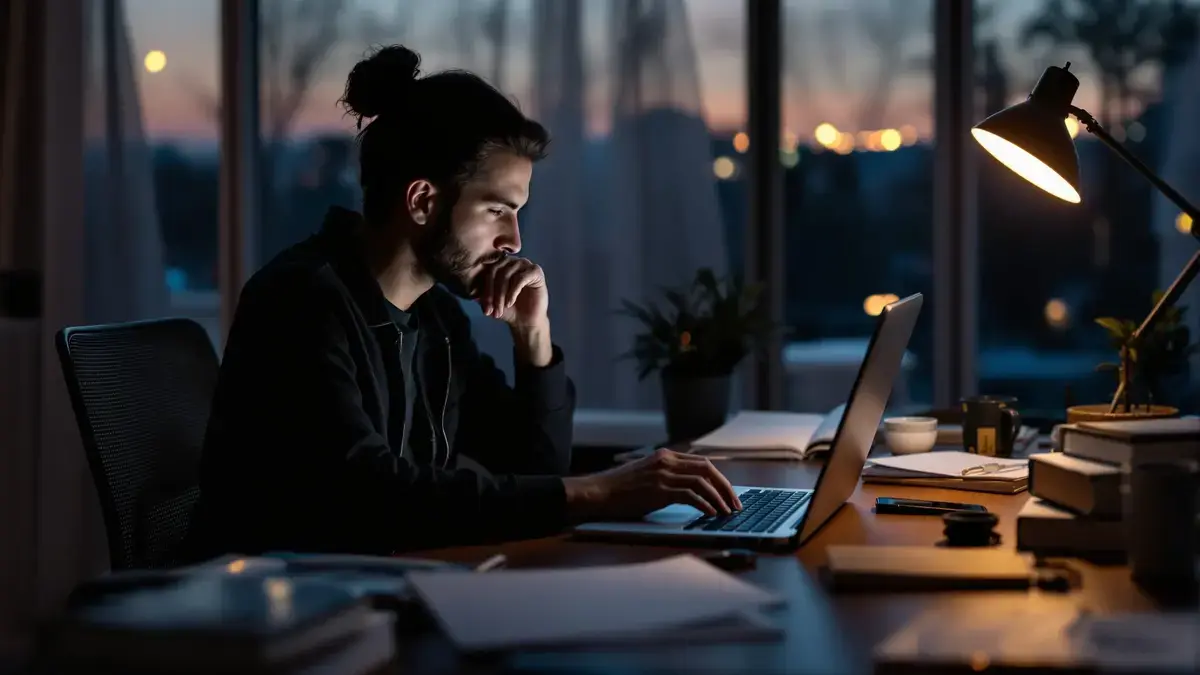 De kanteling van het scherm ’s avonds stimuleert de hersenen meer dan de helderheid zelf