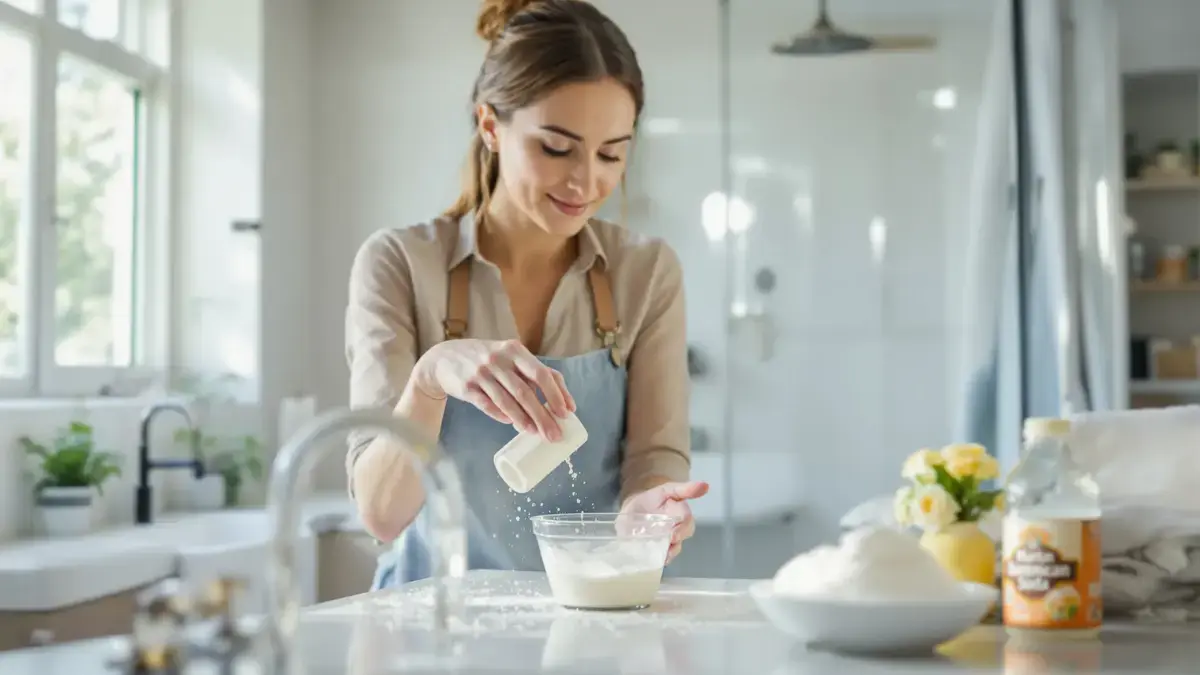 Dit natuurlijke mengsel verwijdert echt hardnekkige schimmels in de badkamer