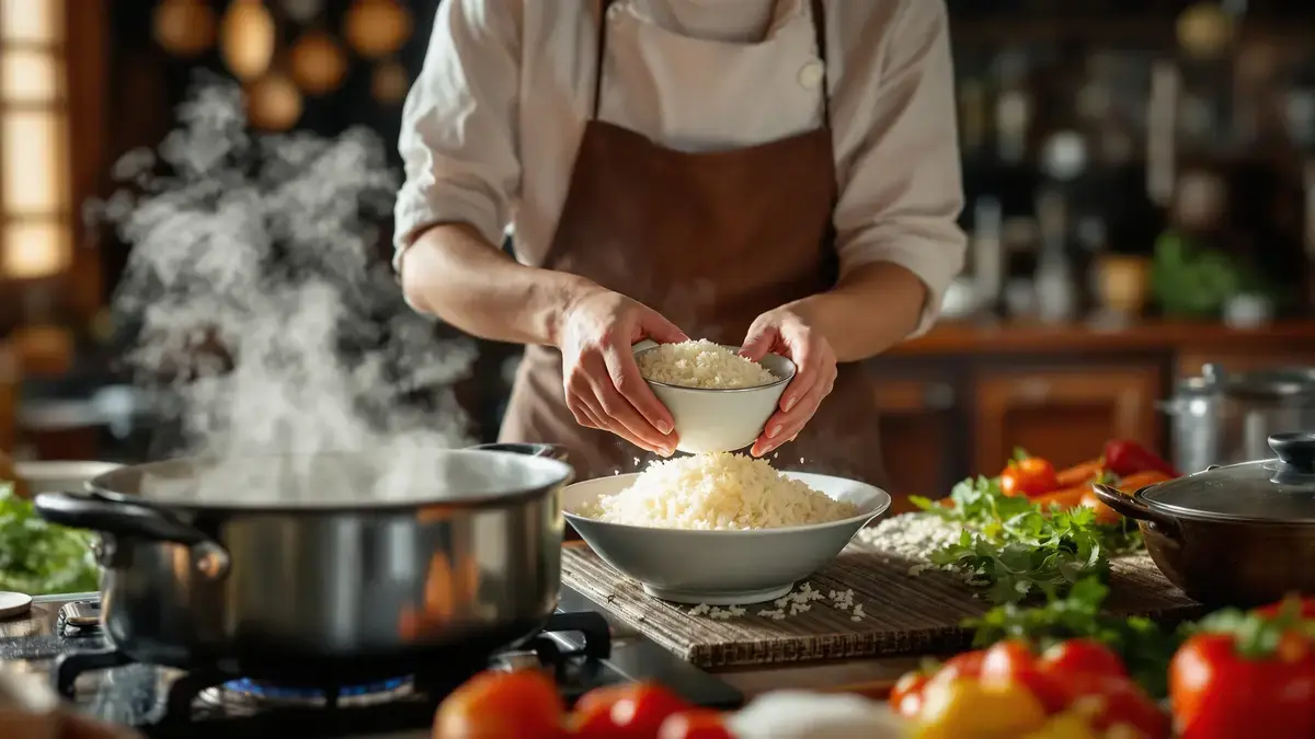 Dat detail bij het koken van rijst dat alle Aziaten kennen en dat wij bijna systematisch negeren