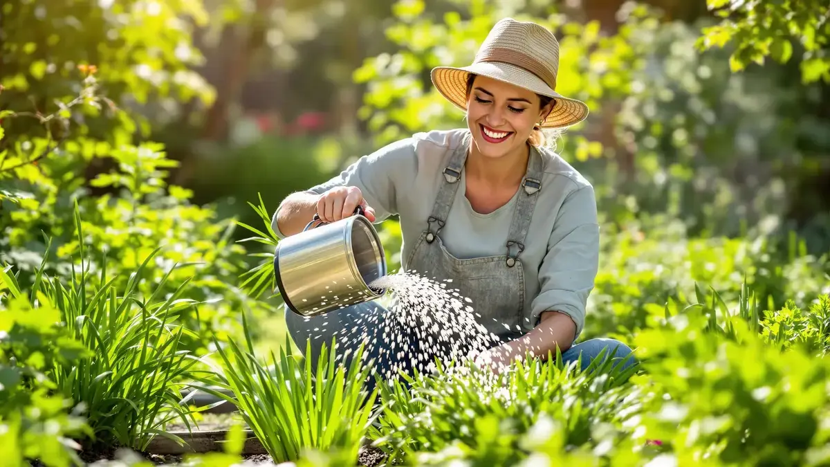 Rijstkookwater bevordert de groei van krachtigere bieslook