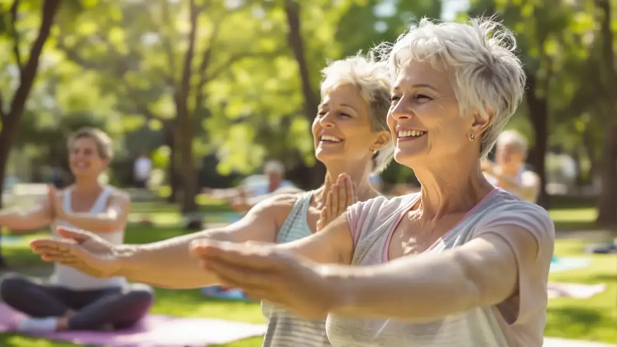 Rond de vijftig kunnen zachte, aangepaste oefeningen de houding en vitaliteit verbeteren