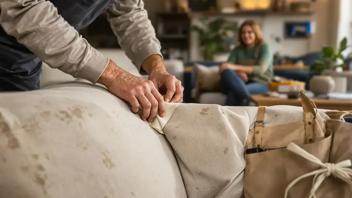 Dit geheim van een stoffeerder brengt veerkracht terug in een ingezakte bank zonder demontage