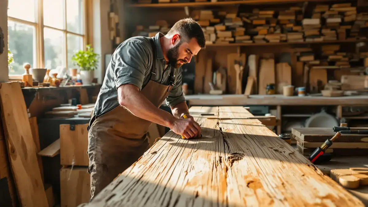 Deze timmermanshandgreep brengt onmiddellijk de kleur van dof hout weer tot leven