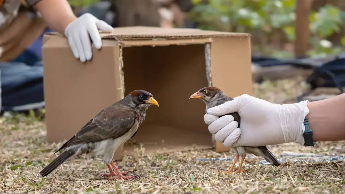 Dit is precies wat u moet doen als u een gewonde volwassen vogel vindt