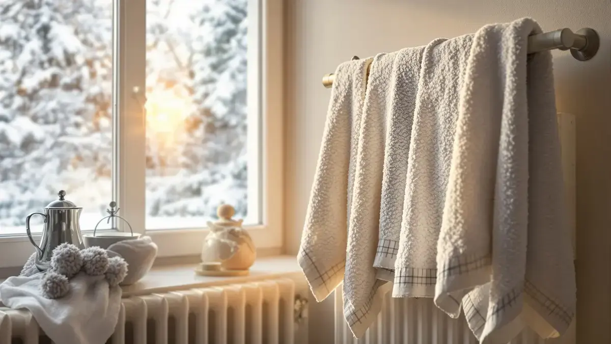 In de winter laat deze truc handdoeken drogen zonder wasdroger en zonder muffe geur