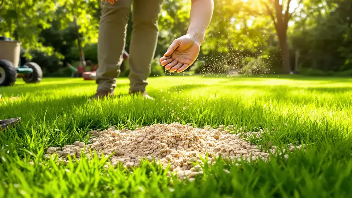 Zand strooien op uw gazon: een zeer effectieve techniek voor uw grasveld