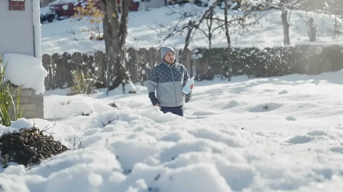 Afwasmiddel op het gazon in de winter: wat experts echt zeggen