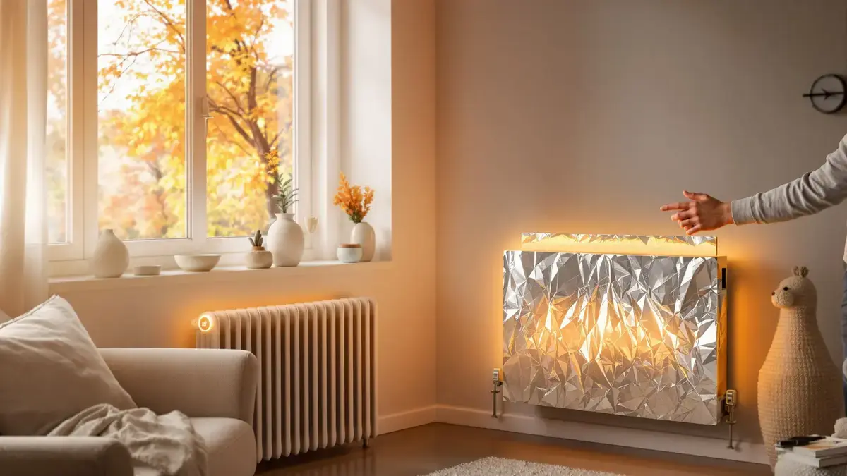 Aluminiumfolie achter de radiator: het werkelijke effect op het thermisch comfort