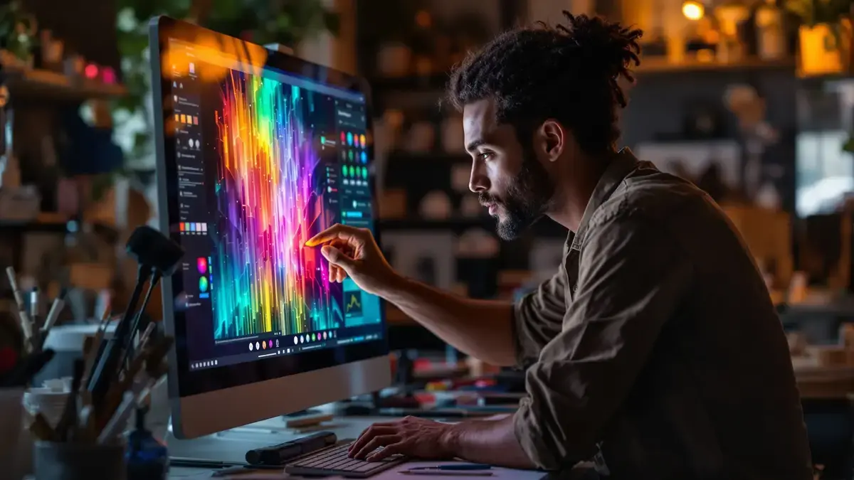 Dof beeld op het scherm: de snelle handeling die de kleuren weer diepte geeft