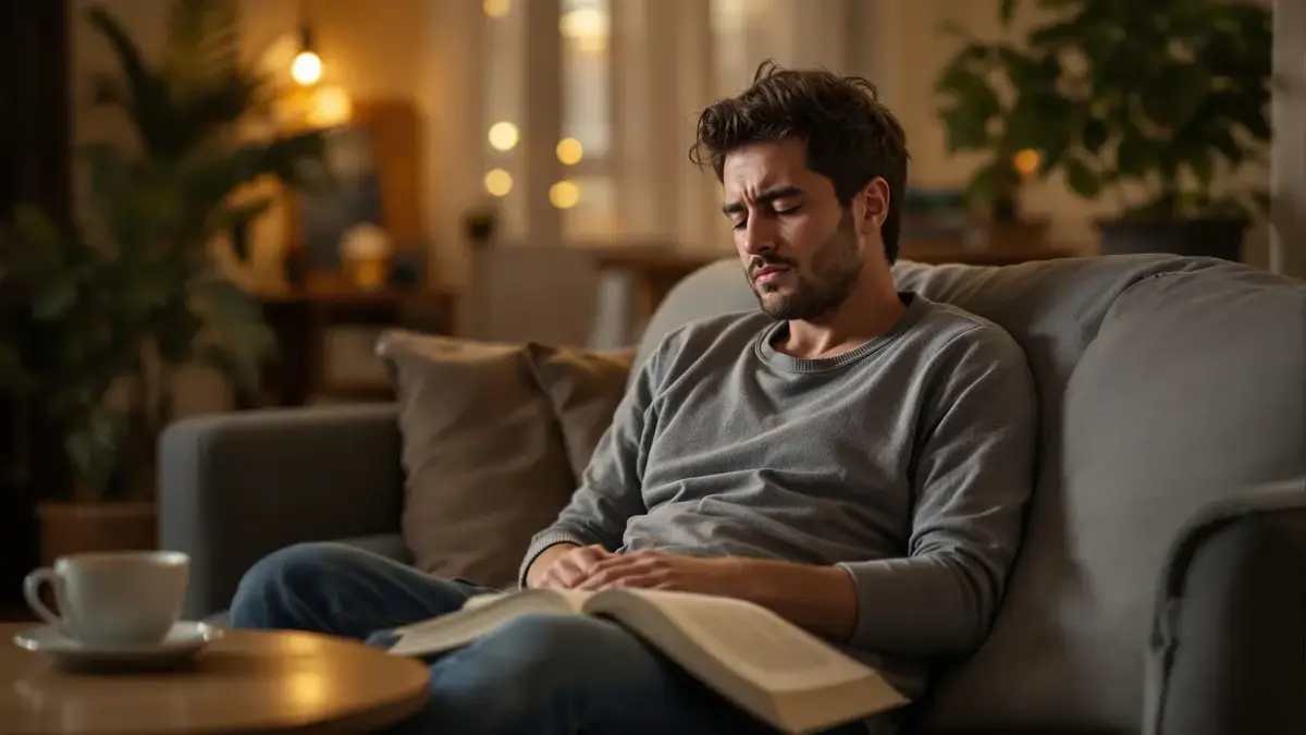 De houding die iemand aanneemt om te ontspannen onthult de werkelijke mate van vermoeidheid