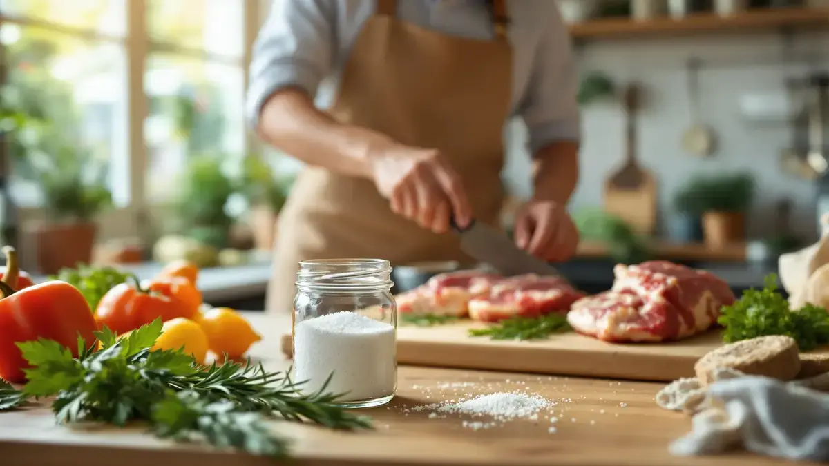 Rozemarijn en grof zout in een bokaal intrigeren steeds meer huishoudens vanwege hun concrete effecten