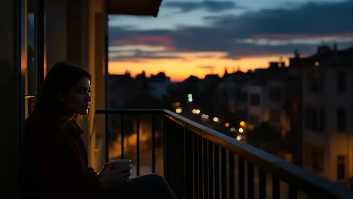 De stilte van de avond kan paradoxaal genoeg de psychische spanning versterken