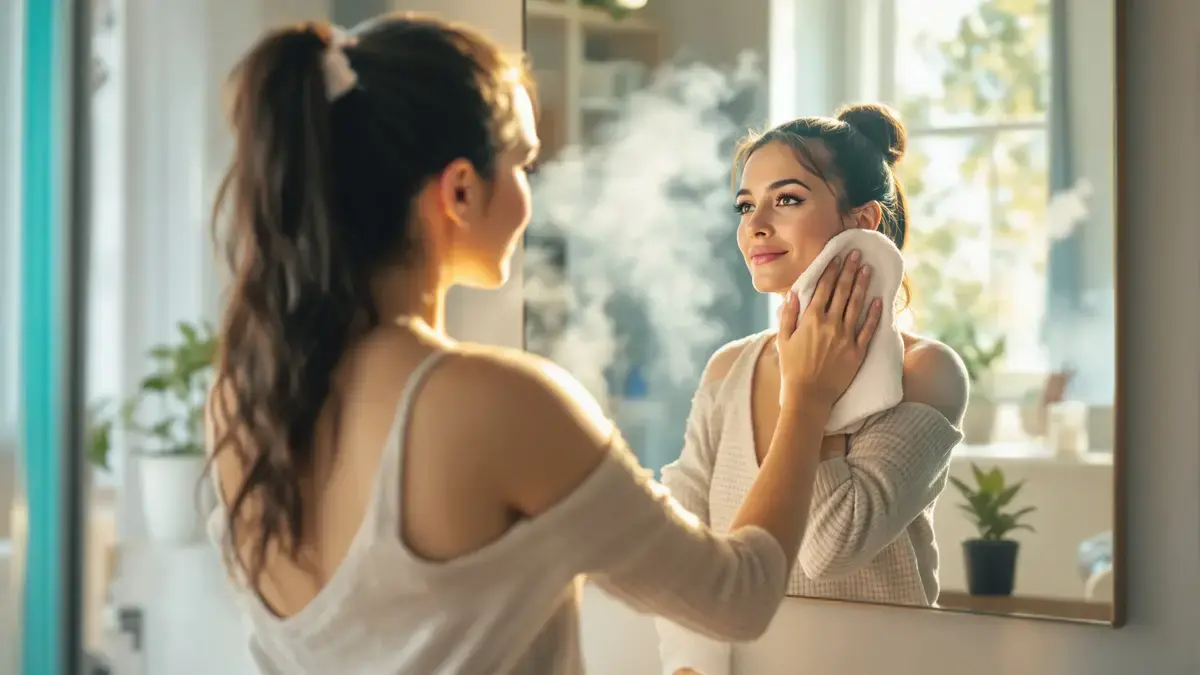 Twee seconden zijn genoeg om te voorkomen dat de spiegel na het douchen langdurig beslaat.