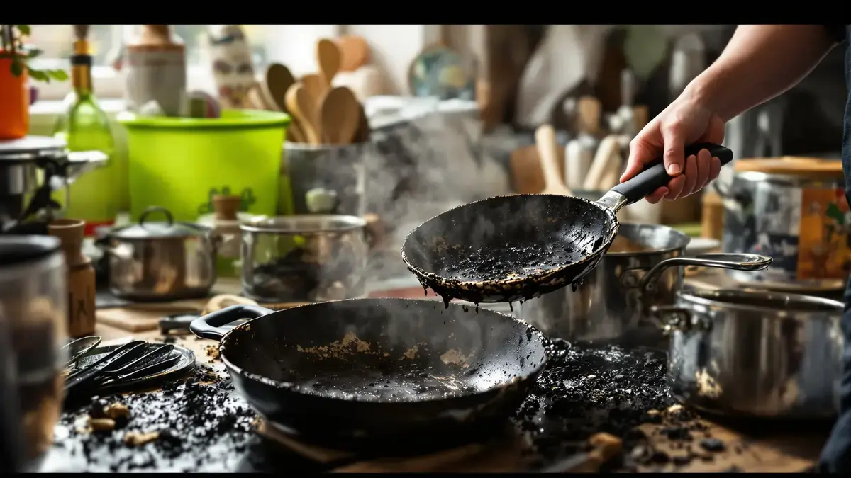 Verbrande pannen en zwartgeblakerde potten: dit keukenafval dat je weggooit kan alles redden
